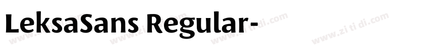 LeksaSans Regular字体转换